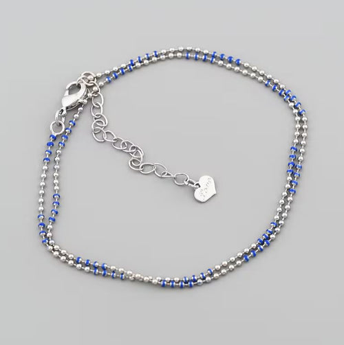 18K Gold Filled Beaded Chain Necklace with Adjustable Length