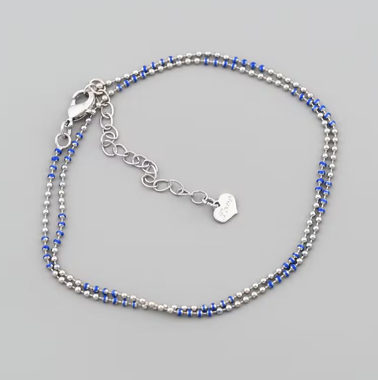 18K Gold Filled Beaded Chain Necklace with Adjustable Length