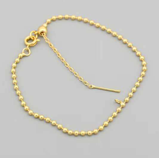Elegant Filled Beaded Bracelet with Timeless Shiny Beads